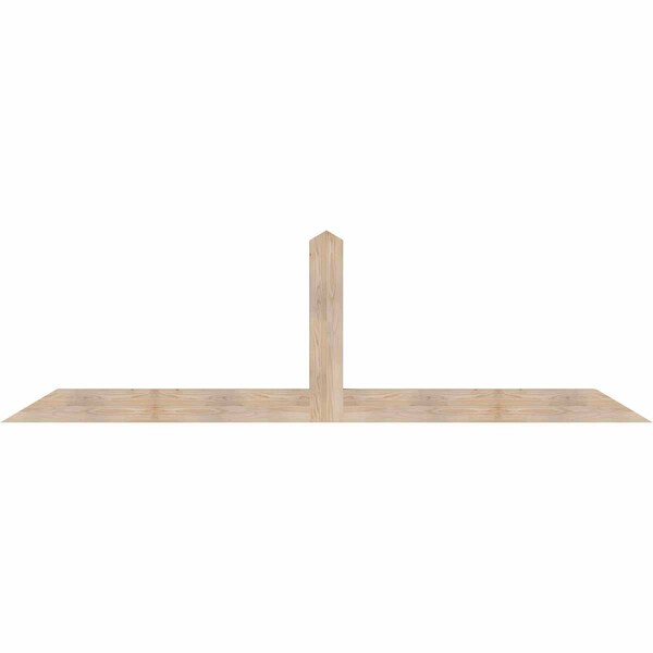 Ekena Millwork Portland Smooth Timber Gable Bracket, Douglas Fir, 108"W x 31 1/2"H x 3 1/2"D x 5 1/2"F, 7/12 Pitch GBW108X31X0406POR00SDF - main